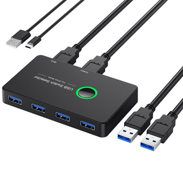 USB 3.0 Switcher 4-port 2-port Computer Peripheral Switcher Adapter USB Hub KTV Switcher